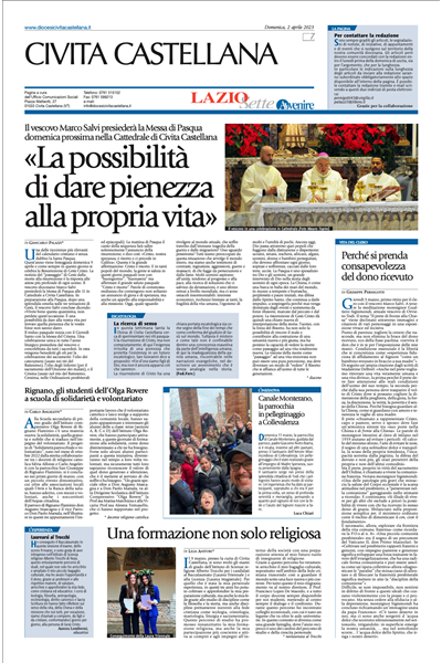 Avvenire - pagina diocesana del 02/04/2023